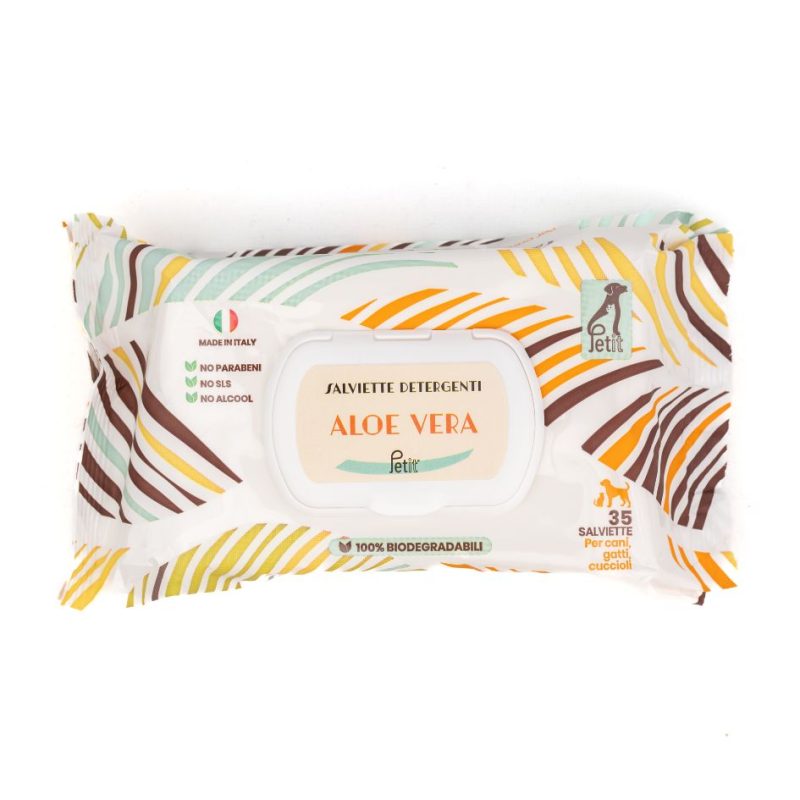 Salviette aloe vera biodegradabili