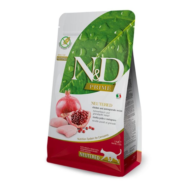 N&D Prime cat neutered pollo e melograno kg5