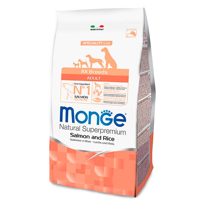Monge Salmone e riso Adult 12Kg