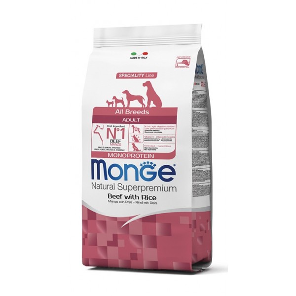 Monge Manzo e riso Adult 12Kg