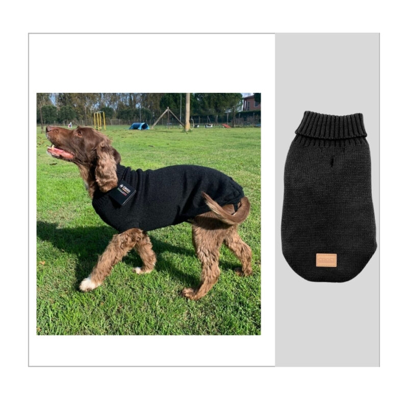 Stoccolma – Maglioncino nero per Cani Croci