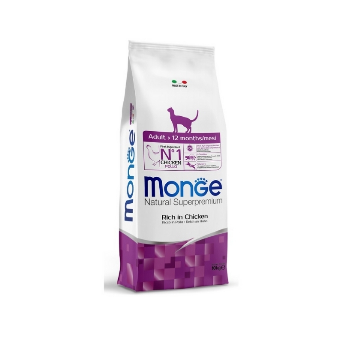 Monge Natural per Gatti Adult con Pollo da 10Kg