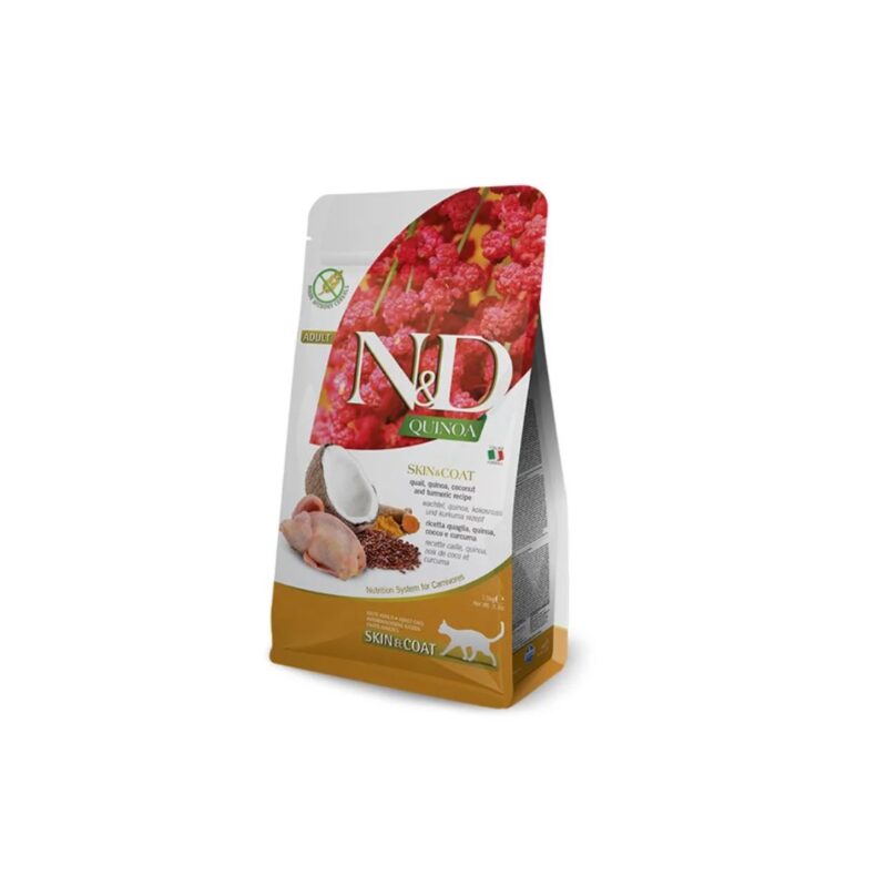Farmina n&d quinoa gatto skin&coat quaglia 5 kg    (Scad. 12/2026)