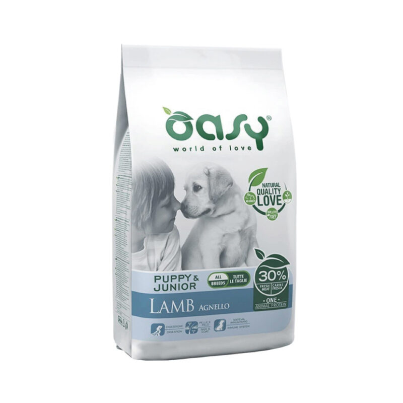 Oasy Linea One Animal Protein - Puppy Medium/Large Agnello 12 Kg  (Scad. 5/2027)